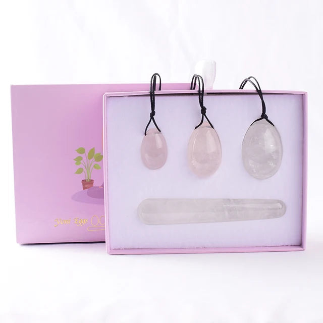 Natural Crystal Yoni Egg Set