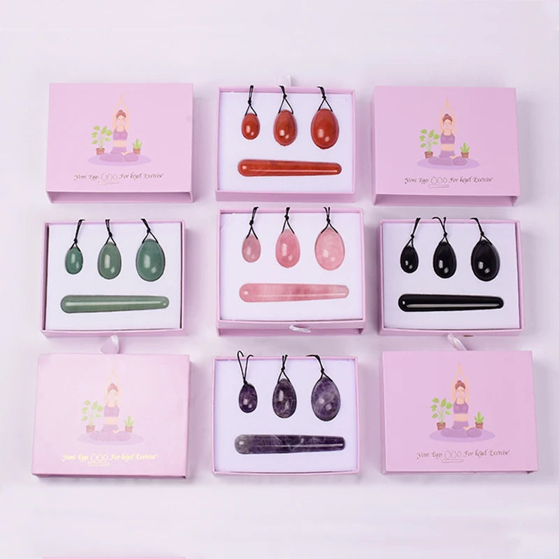 Natural Crystal Yoni Egg Set