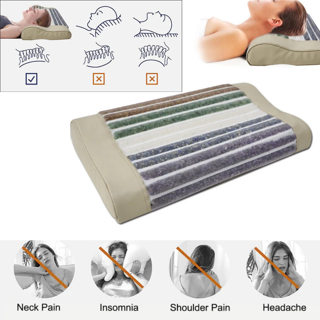 Spine & Sleep Restore Pillow (Infused with Tourmaline)