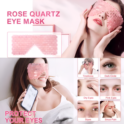 Rose Quartz Eye Mask - a gift of Beauty, Self-Love and Rejuvenation